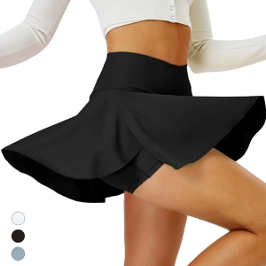 Pleated Tennis Skirt with Shorts & Pockets
