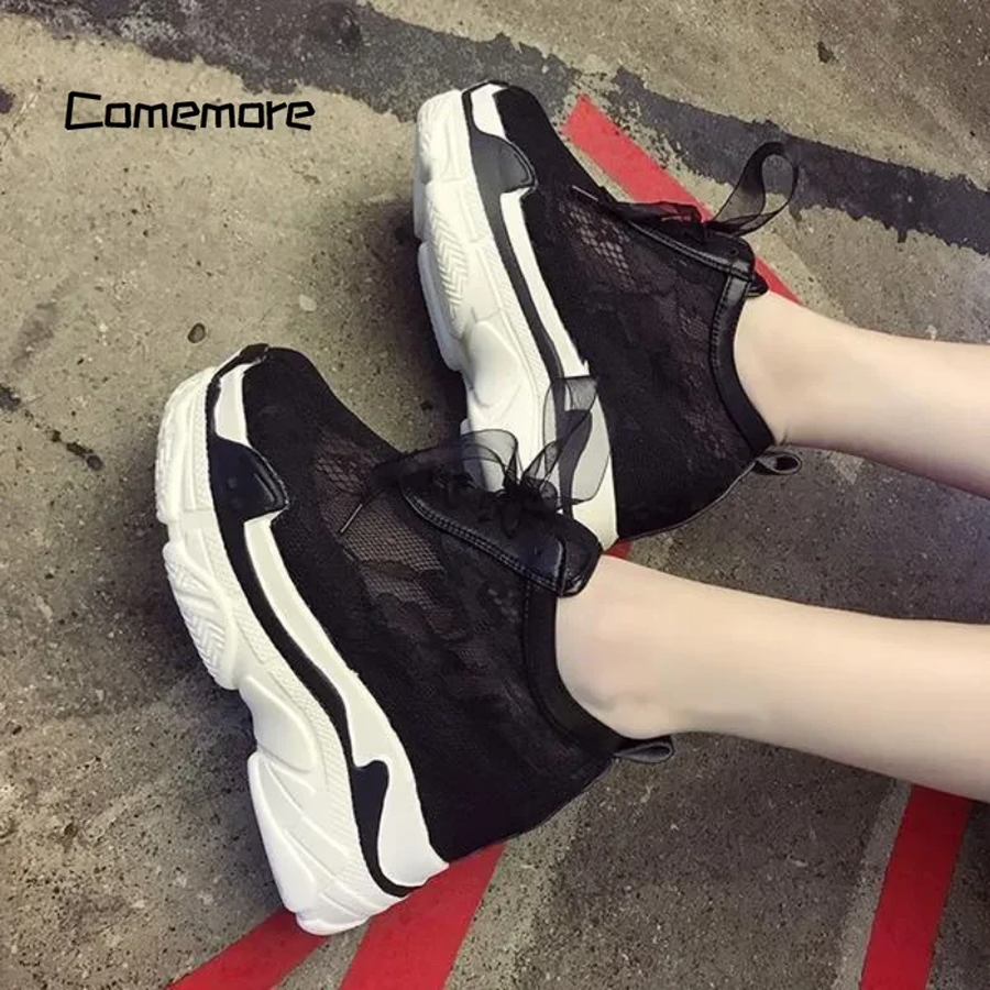 Elegant White Women’s High Heel Wedge Shoes - Image 5
